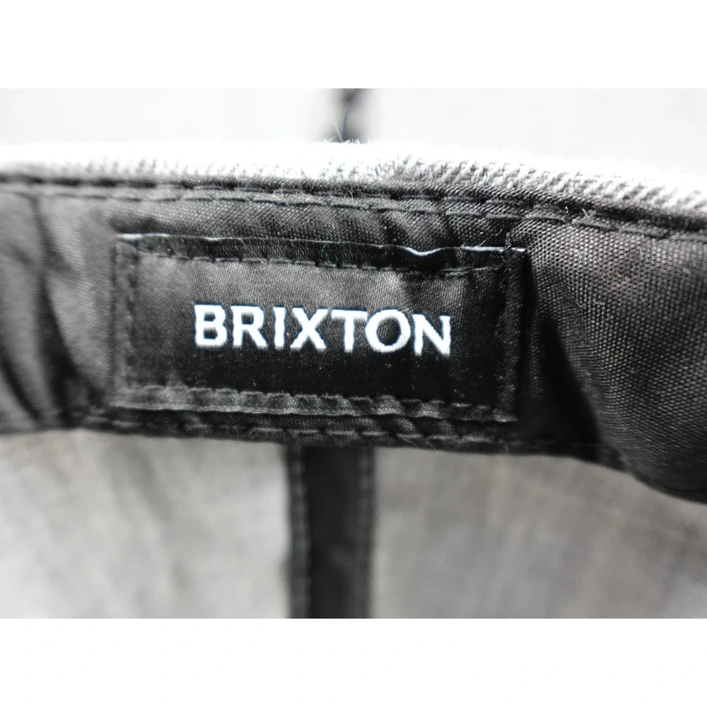Brixton‎ Snapback Hat Unisex Adjustable Grey Green Excellent Two-Tone Patch Cap